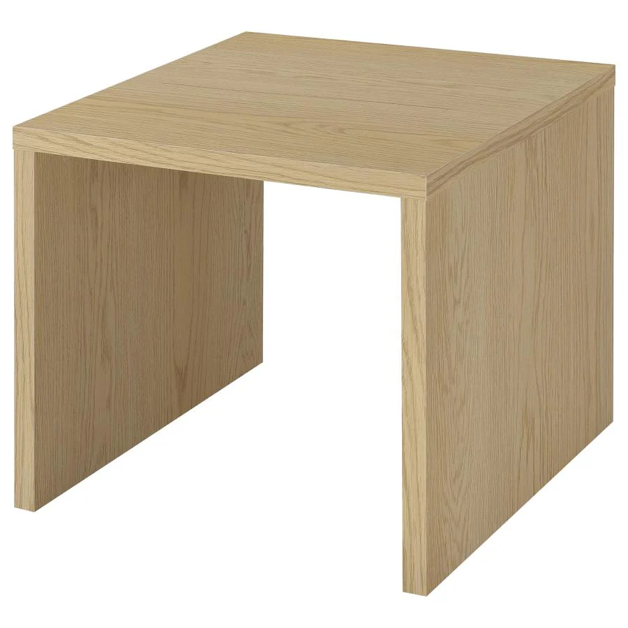 Canoga - Engineered Wood Accent Side End Table - Light Oak - Image 4