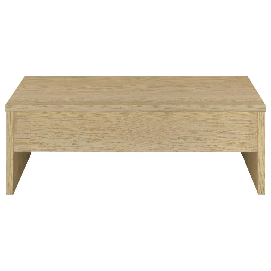Canoga - Engineered Wood Lift Top Coffee Table - Light Oak - Image 5