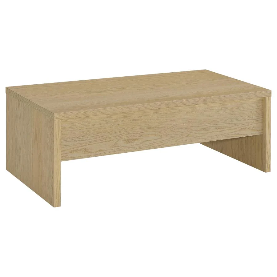 Canoga - Lift Top Cocktail Coffee Table Set - Light Oak - Image 15