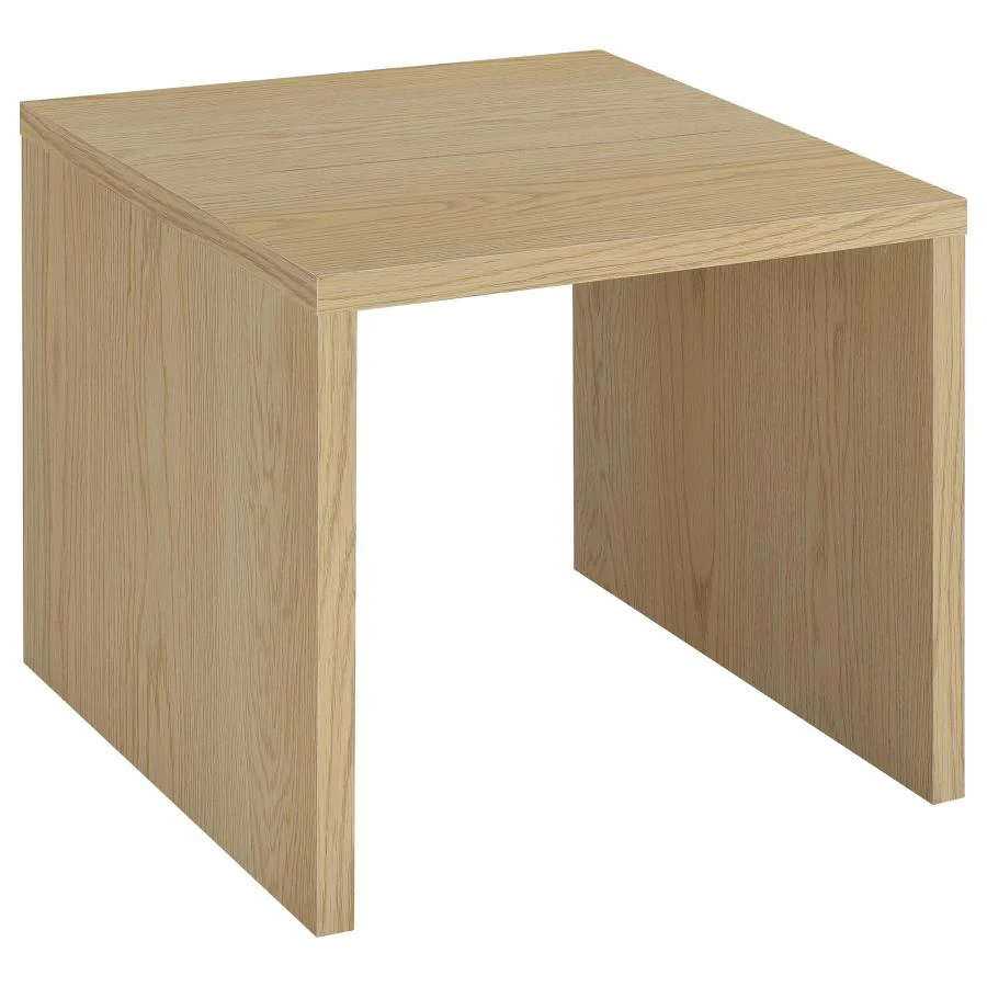 Canoga - Lift Top Cocktail Coffee Table Set - Light Oak - Image 6