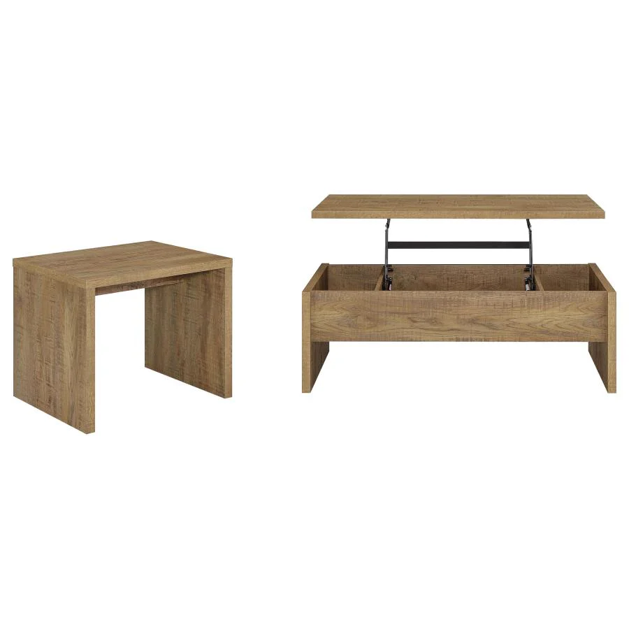 Canoga - Lift Top Cocktail Coffee Table Set - Mango - Image 4