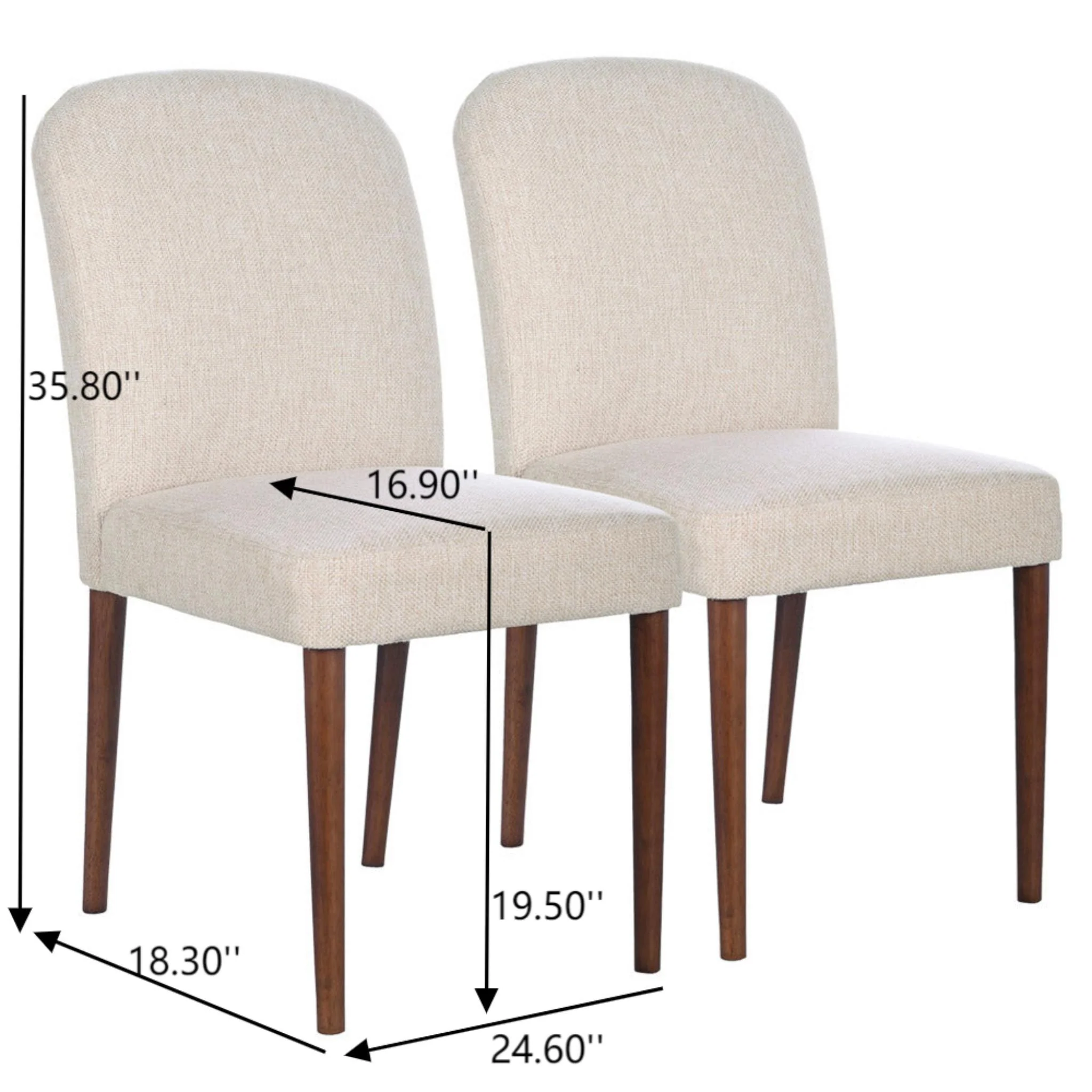 Capri - Dining Chair (Set of 2) - Beige - Image 7