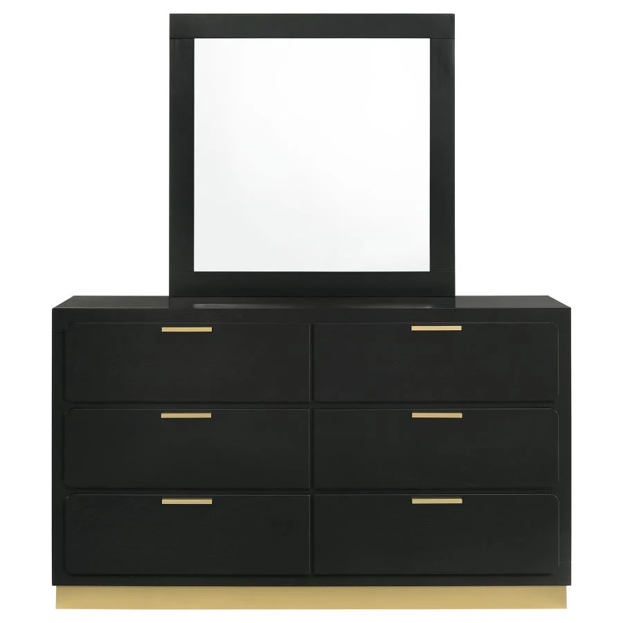 Caraway - 6-Drawer Bedroom Dresser With Mirror - Image 6