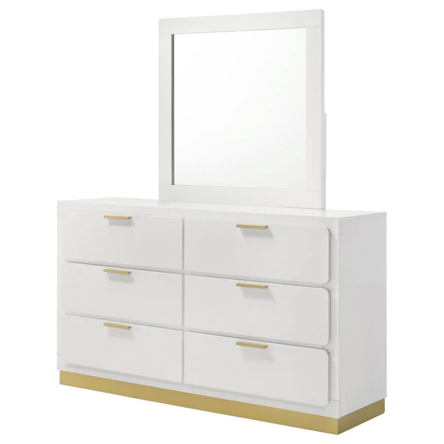 Caraway - 6-Drawer Bedroom Dresser With Mirror - Image 7