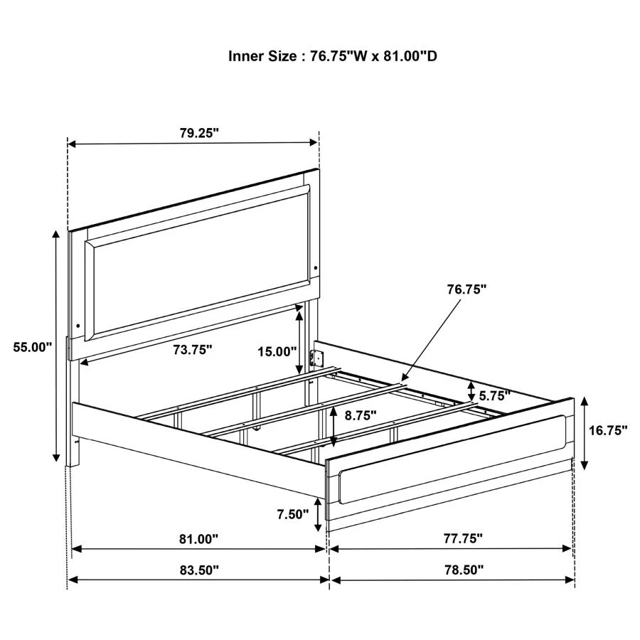 Caraway - Wood LED Panel Bed - Image 40
