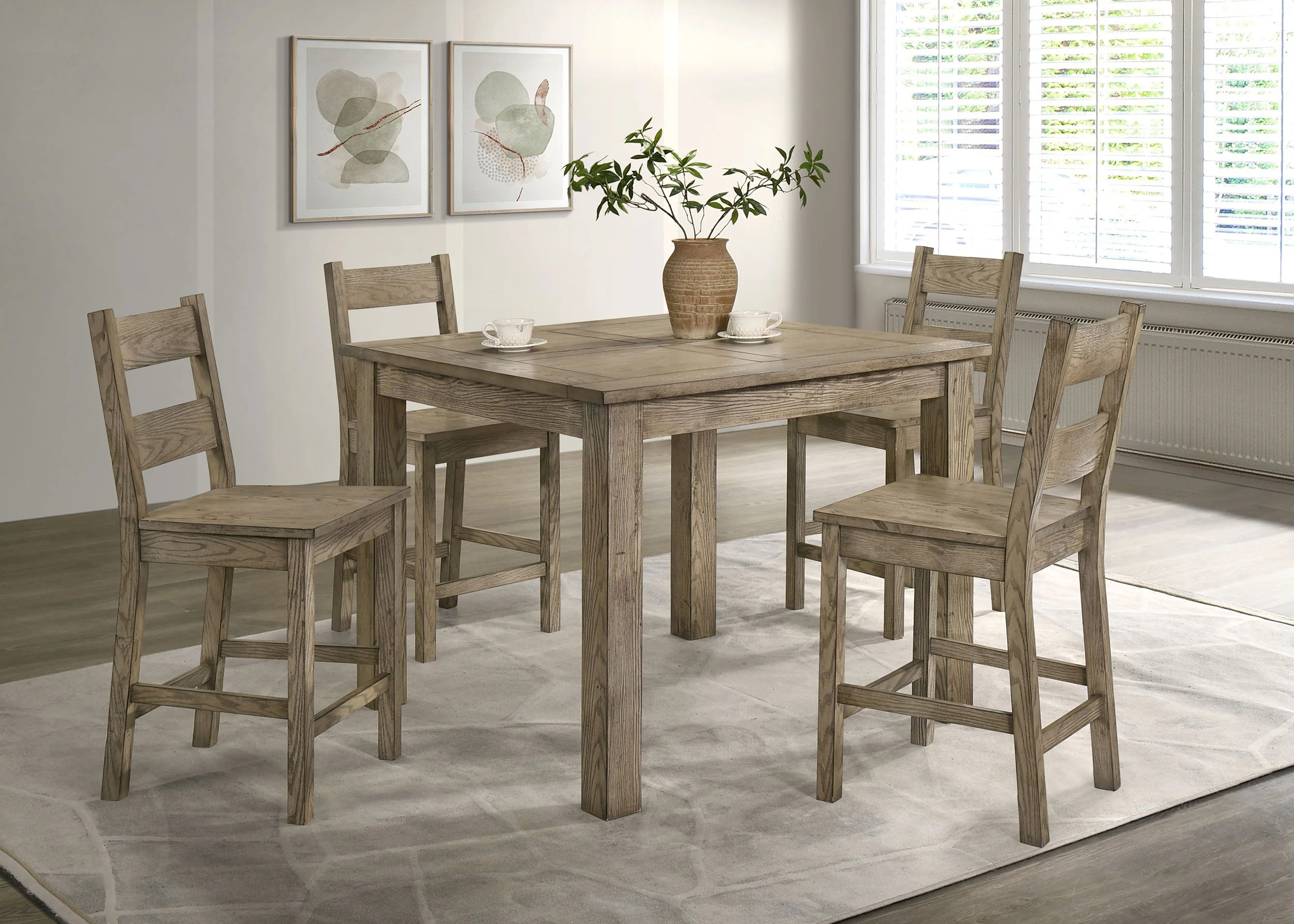 Cardova - 5 Piece Counter Height Dining Table Set - Vineyard Oak - Image 14