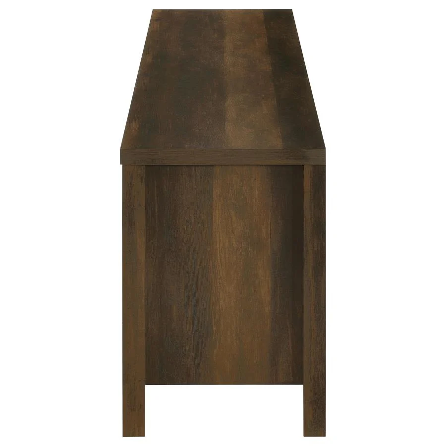 Carey - 79" TV Stand Fireplace Media Console - Dark Pine - Image 6