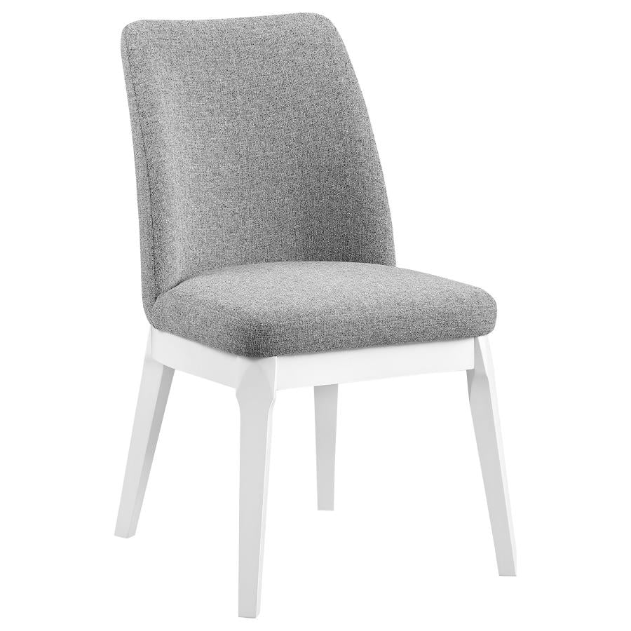 Carissa Upholstered Dining Side Chair Light Grey (Set of 2) - Image 2