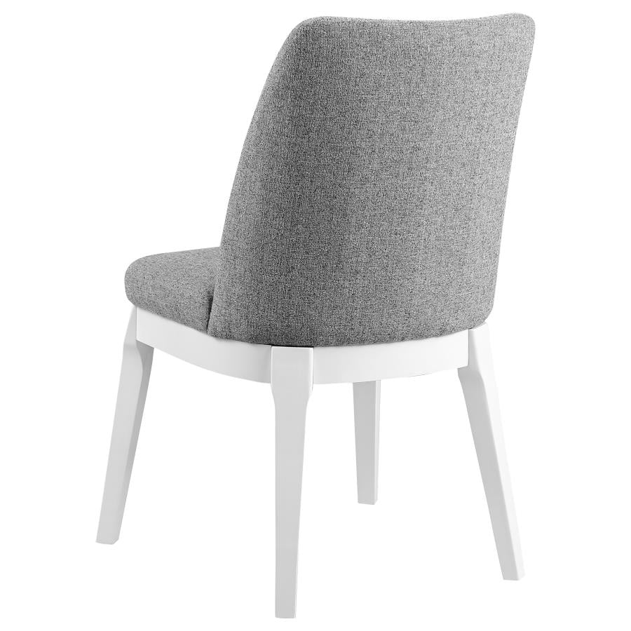 Carissa Upholstered Dining Side Chair Light Grey (Set of 2) - Image 6