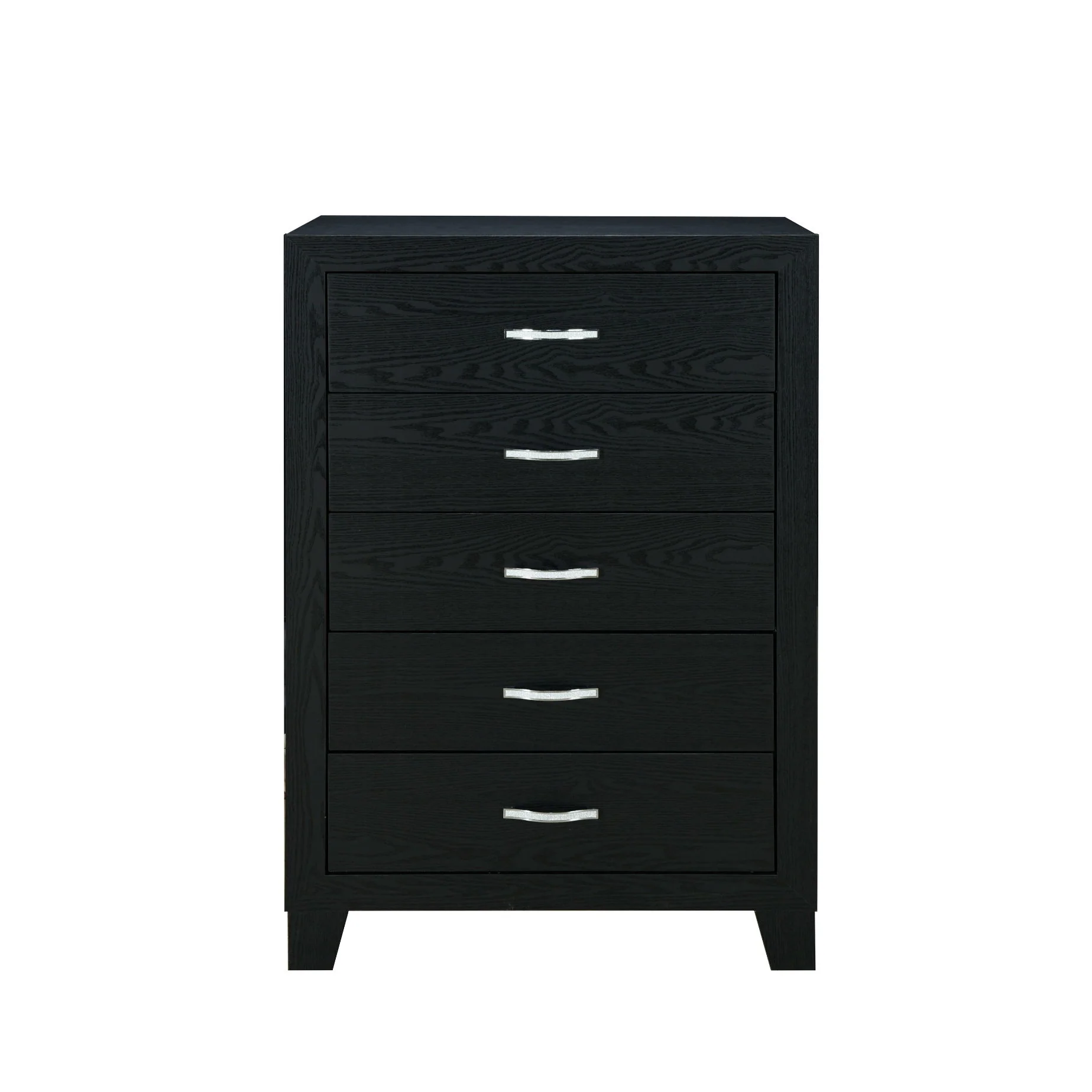 Carlos - 5 Pieces Queen Bedroom Set - Black - Image 2