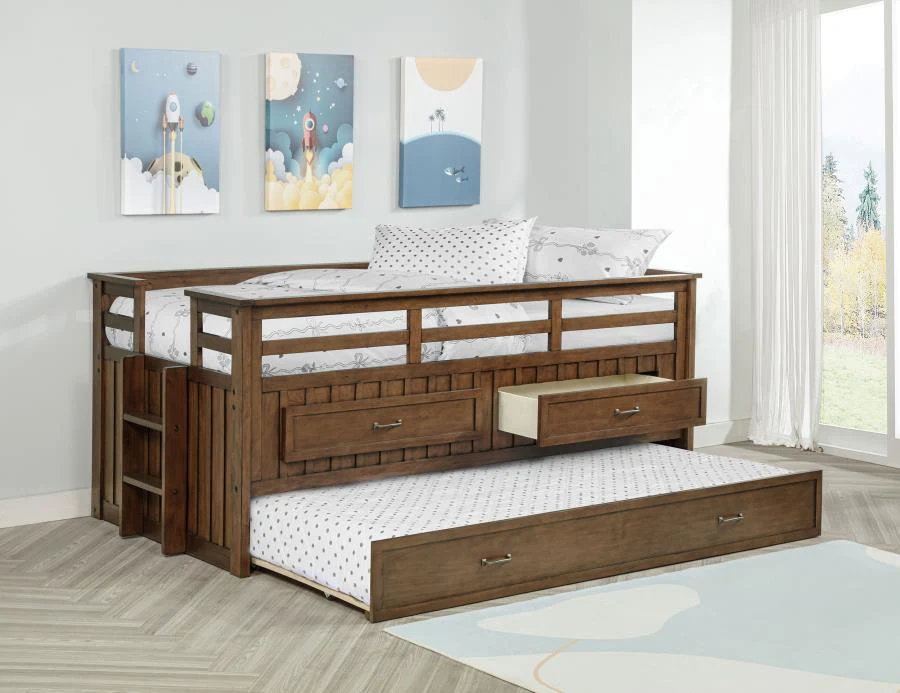 Carlsbad - Wood Captains Bed With Trundle - Image 3