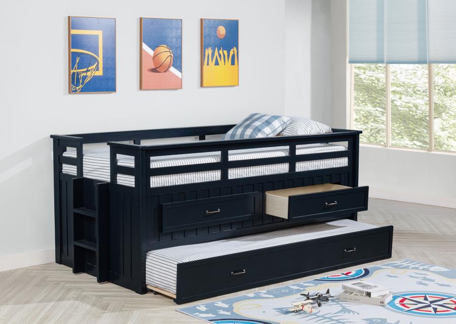 Carlsbad - Wood Captains Bed With Trundle - Image 6