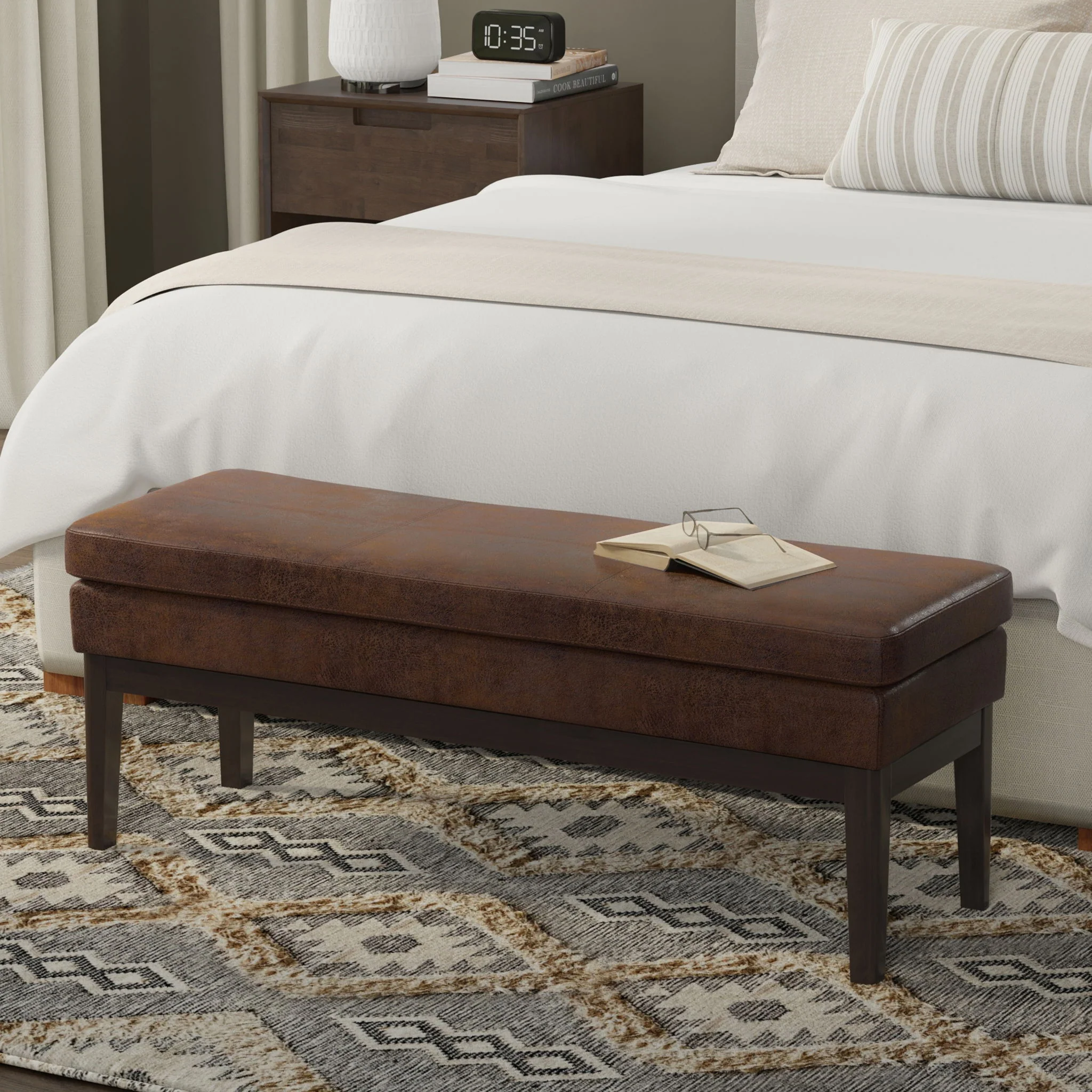 Carlson - Ottoman Bench, Mid Century Design - Image 54