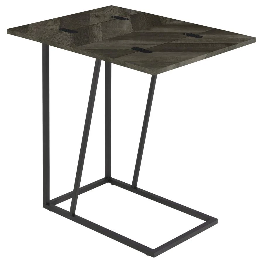 Carly - Expandable Engineered Wood C-Shaped Side Table - Image 4