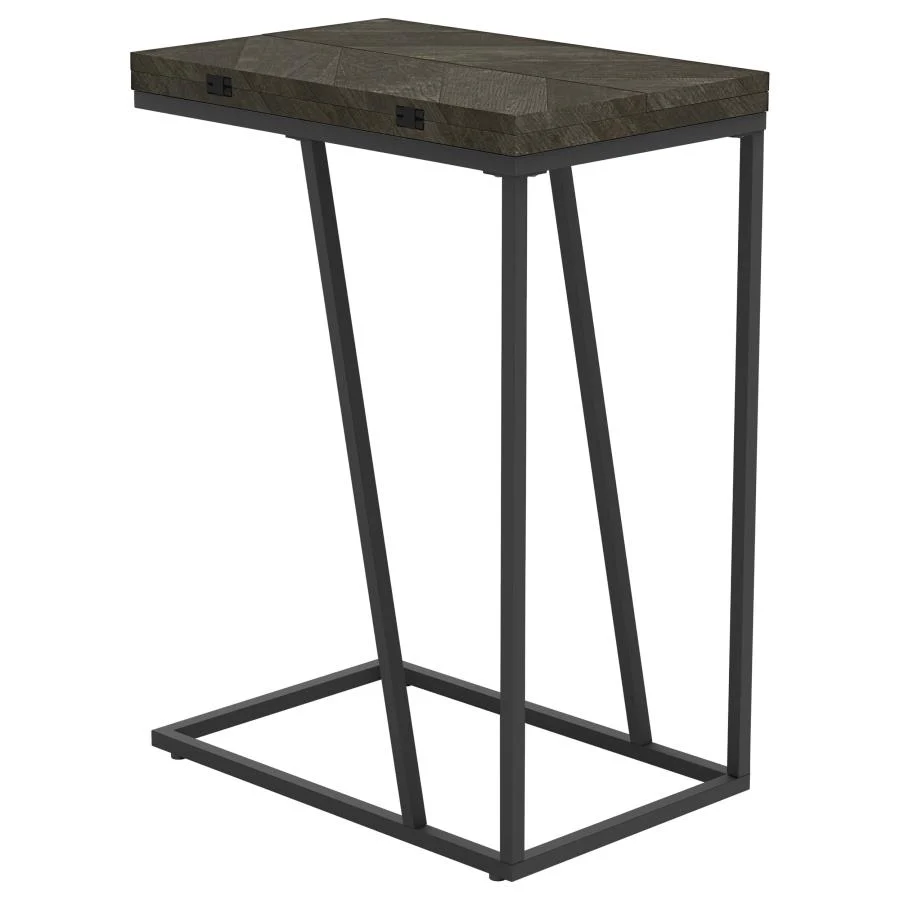 Carly - Expandable Engineered Wood C-Shaped Side Table - Image 8