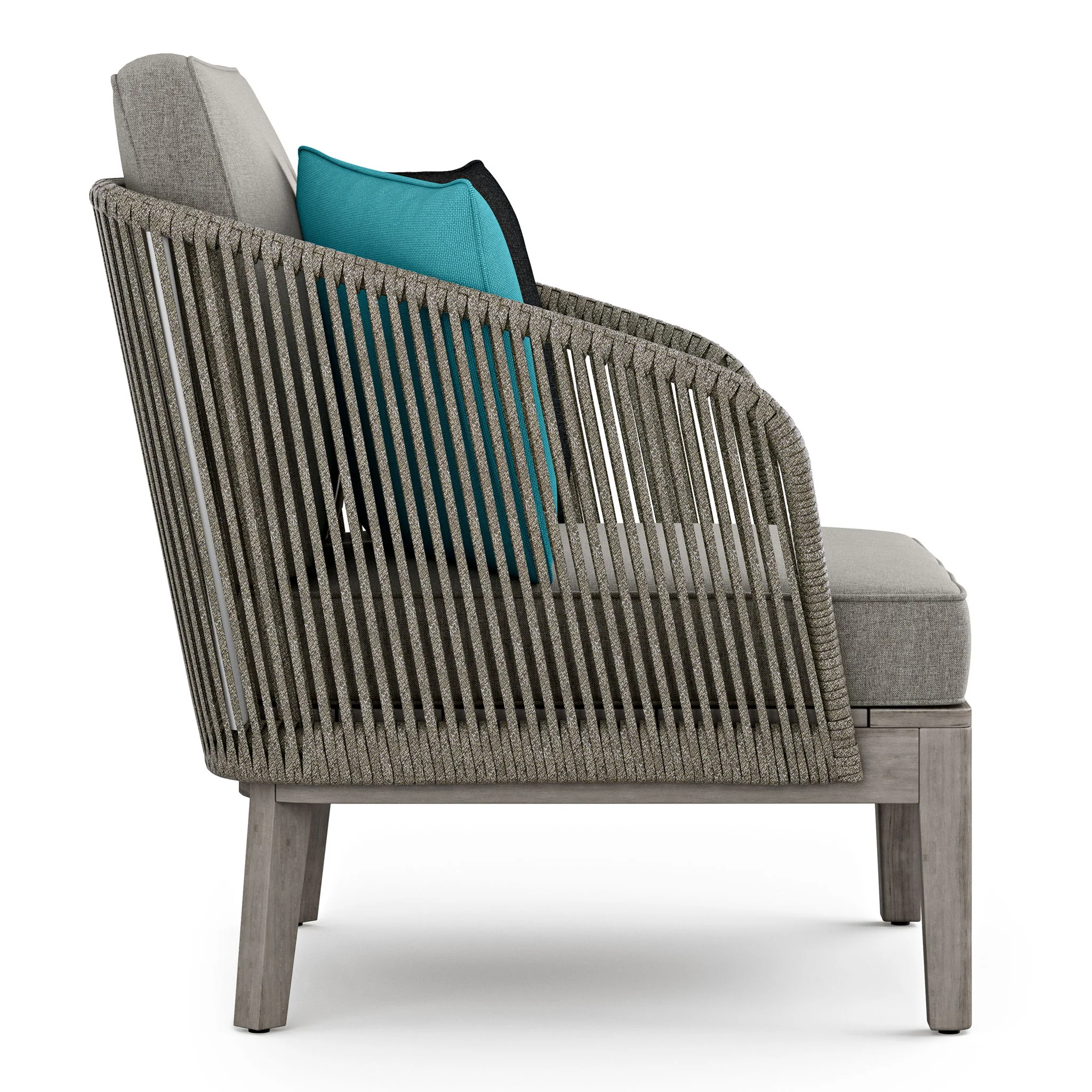 Carmel - Outdoor Conversation Chair - Sand Drift - Image 5