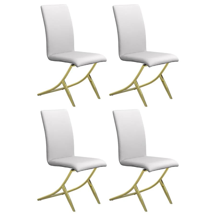 Carmelia Upholstered Dining Side Chair White (Set of 4) - Image 10