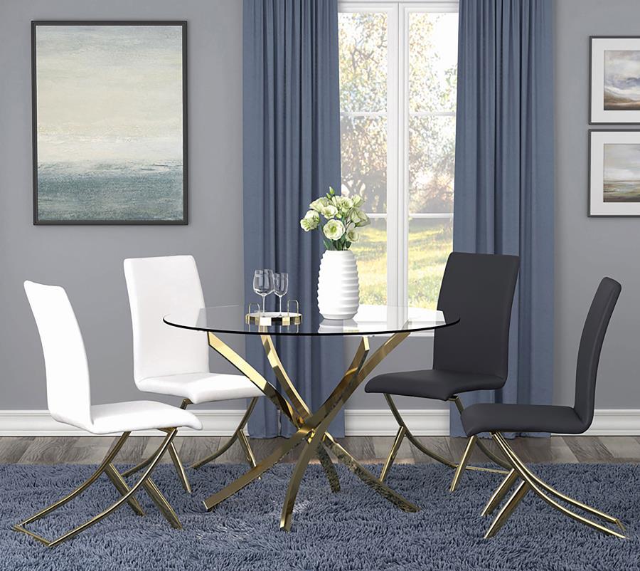 Carmelia Upholstered Dining Side Chair White (Set of 4) - Image 16