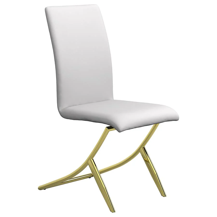 Carmelia Upholstered Dining Side Chair White (Set of 4) - Image 2