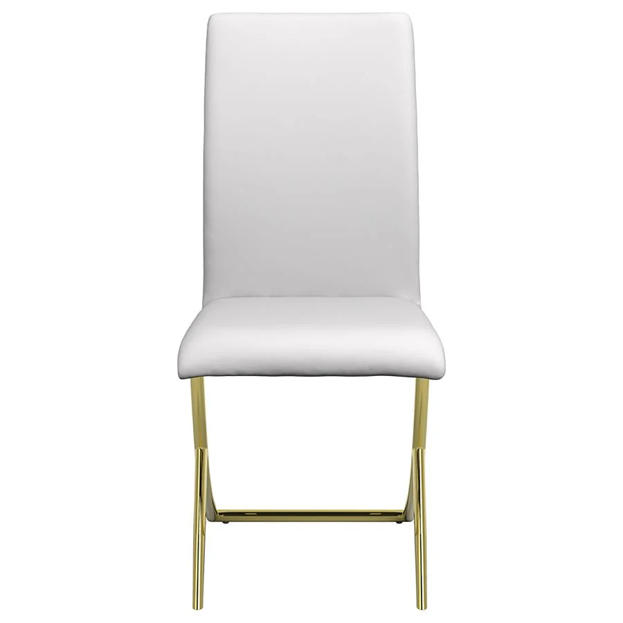 Carmelia Upholstered Dining Side Chair White (Set of 4) - Image 3