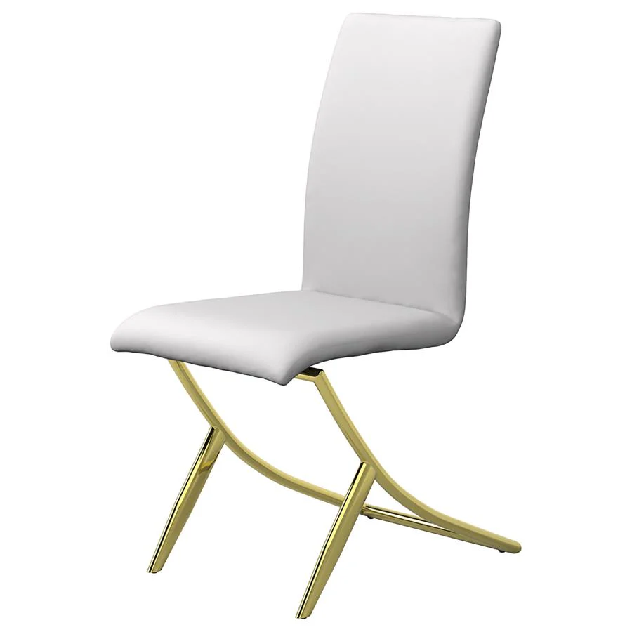 Carmelia Upholstered Dining Side Chair White (Set of 4) - Image 4