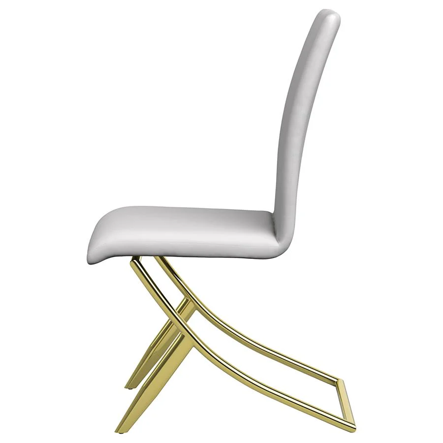 Carmelia Upholstered Dining Side Chair White (Set of 4) - Image 5