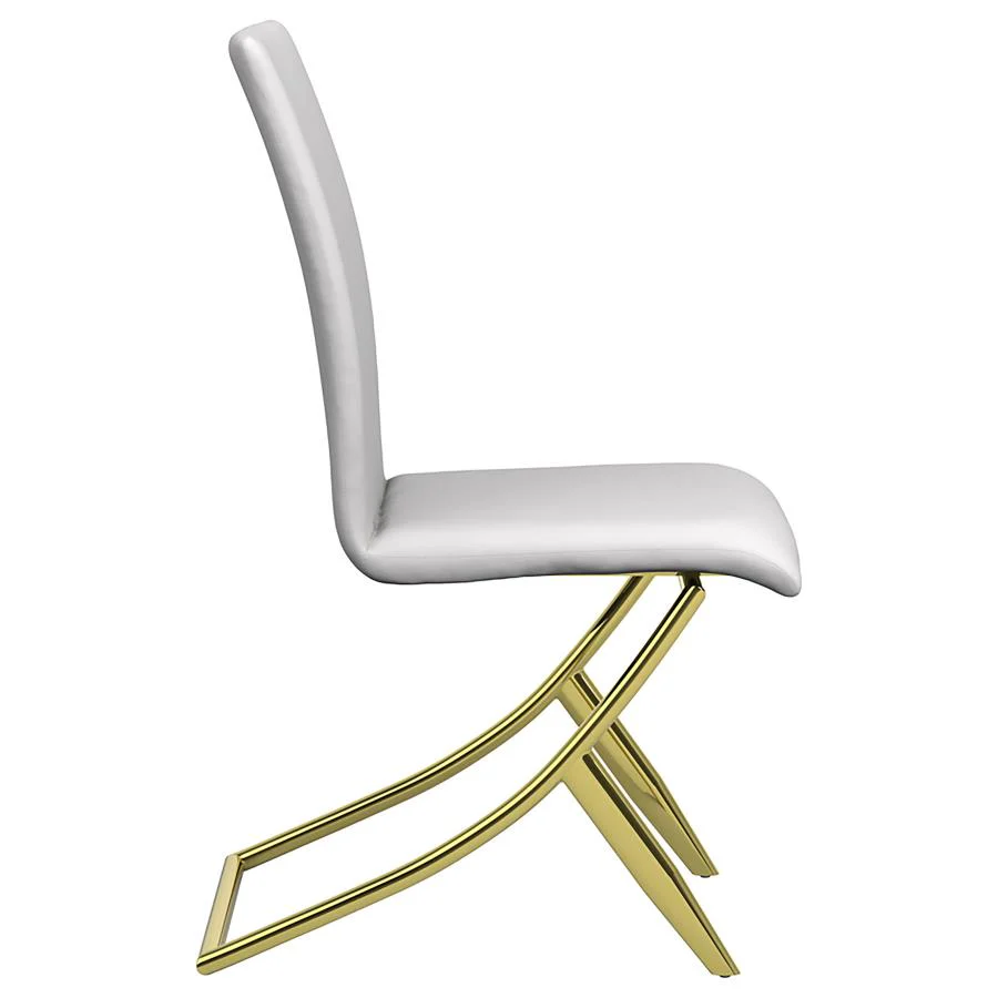 Carmelia Upholstered Dining Side Chair White (Set of 4) - Image 9