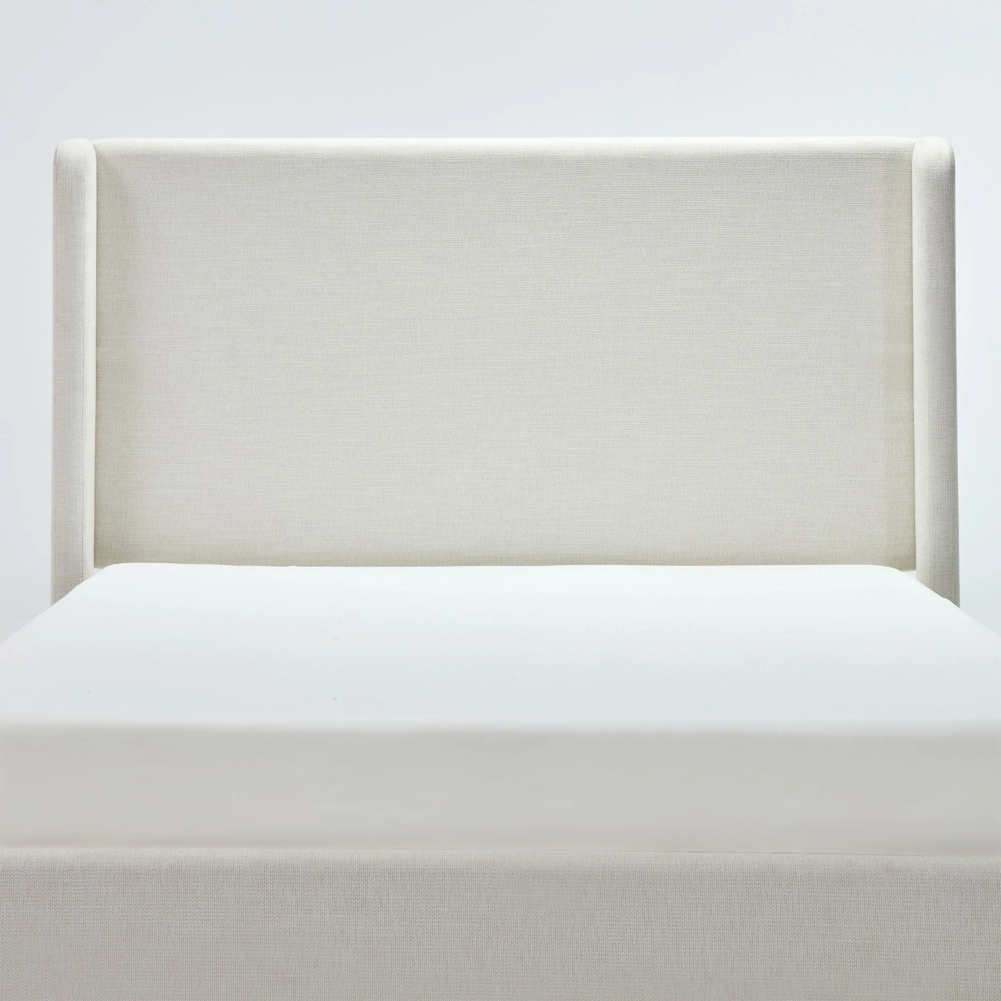 Carmen - Minimalist Upholstered Wingback Bed Frame With High Headboard - Image 3