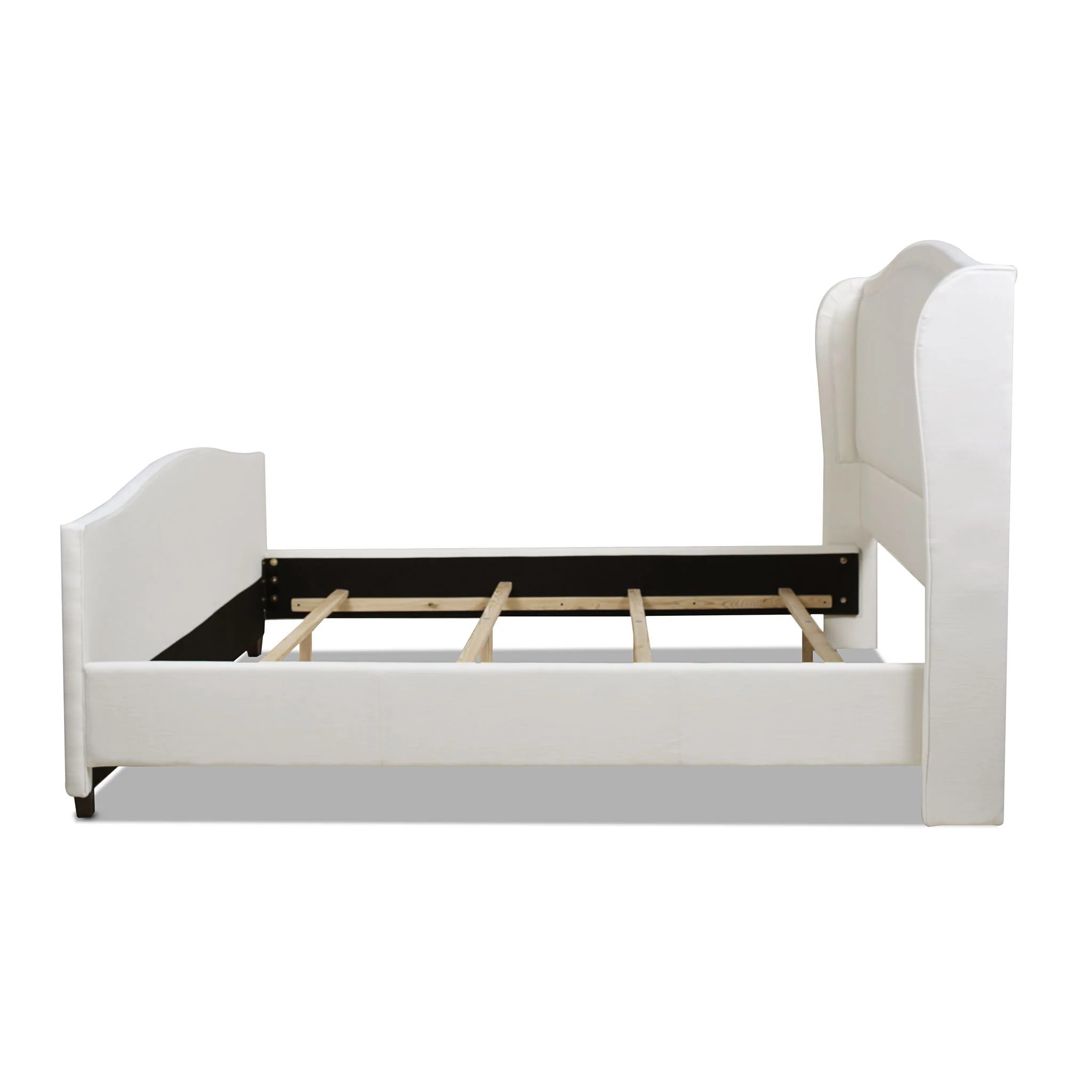 Carmen - Upholstered Wingback Panel Bed Frame - Image 6