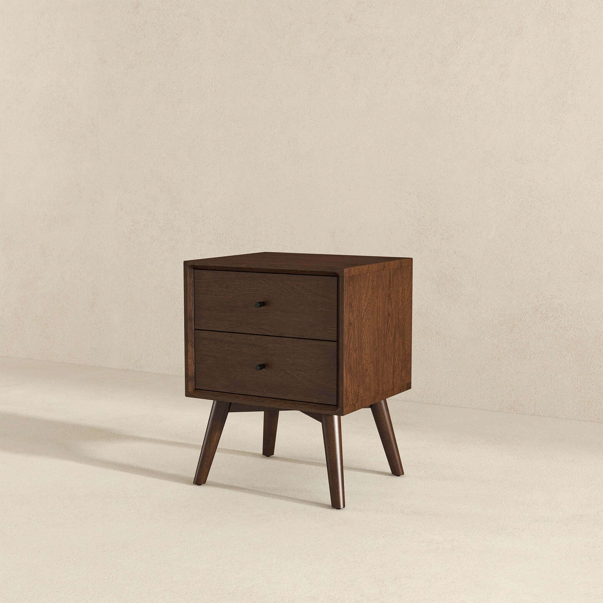 Caroline - Mid-Century Modern Style Night Stand 2 Drawer - Image 24