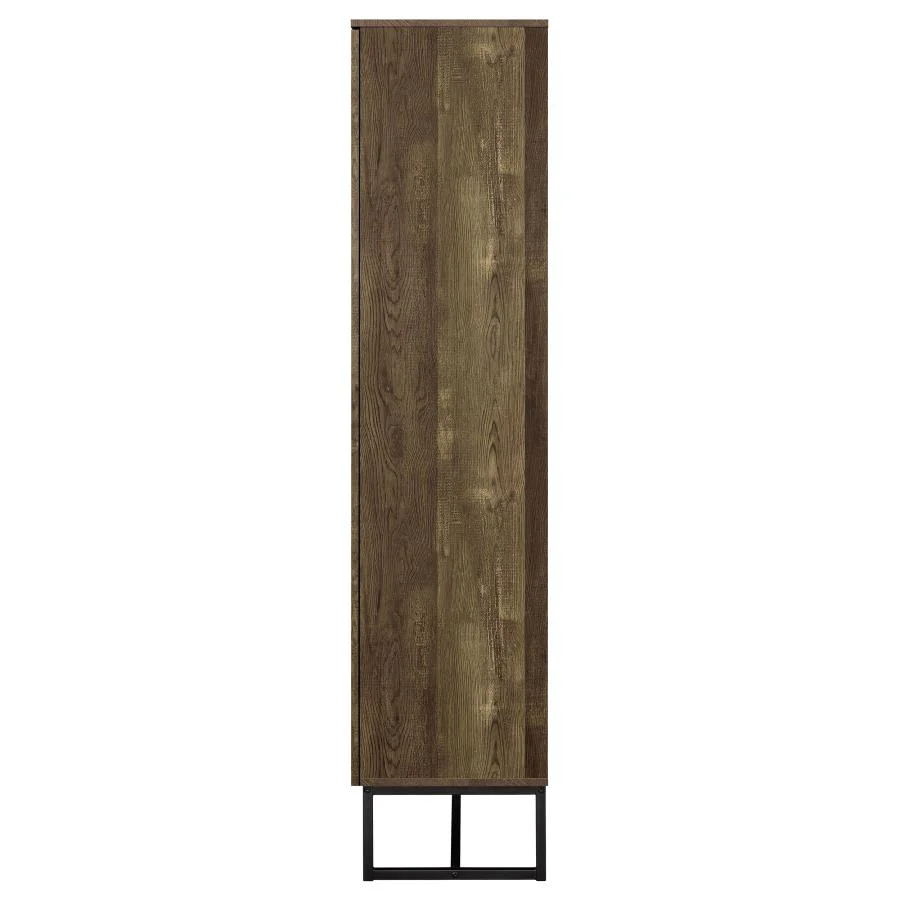 Carolyn - 2 Door Engineered Wood Accent Cabinet - Rustic Oak - Image 6