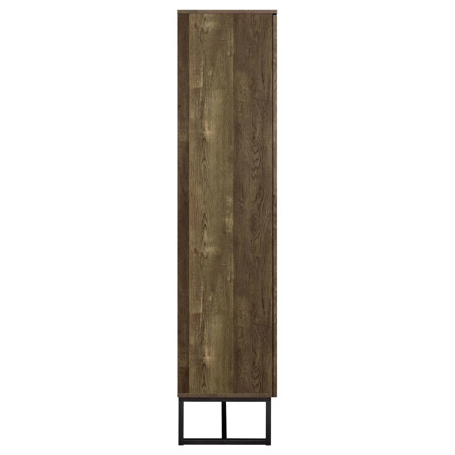 Carolyn - 2 Door Engineered Wood Accent Cabinet - Rustic Oak - Image 8