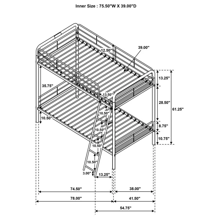 Carson - Metal Bunk Bed - Image 34