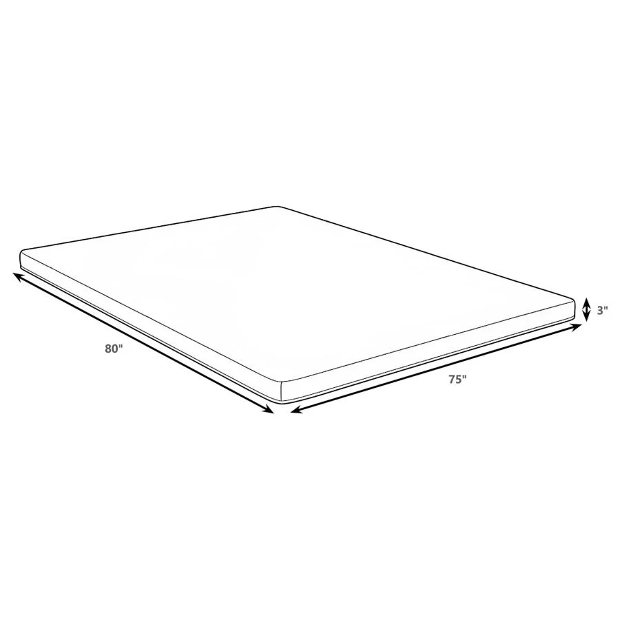 Cascade - 3" Cool Memory Foam Mattress Topper - Image 13