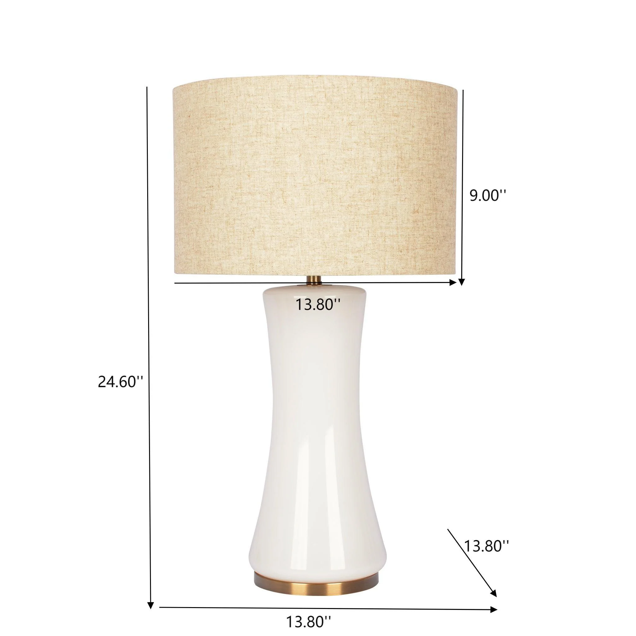 Cascade - Lamp Base Table Lamp - Beige / Gold / White - Image 2