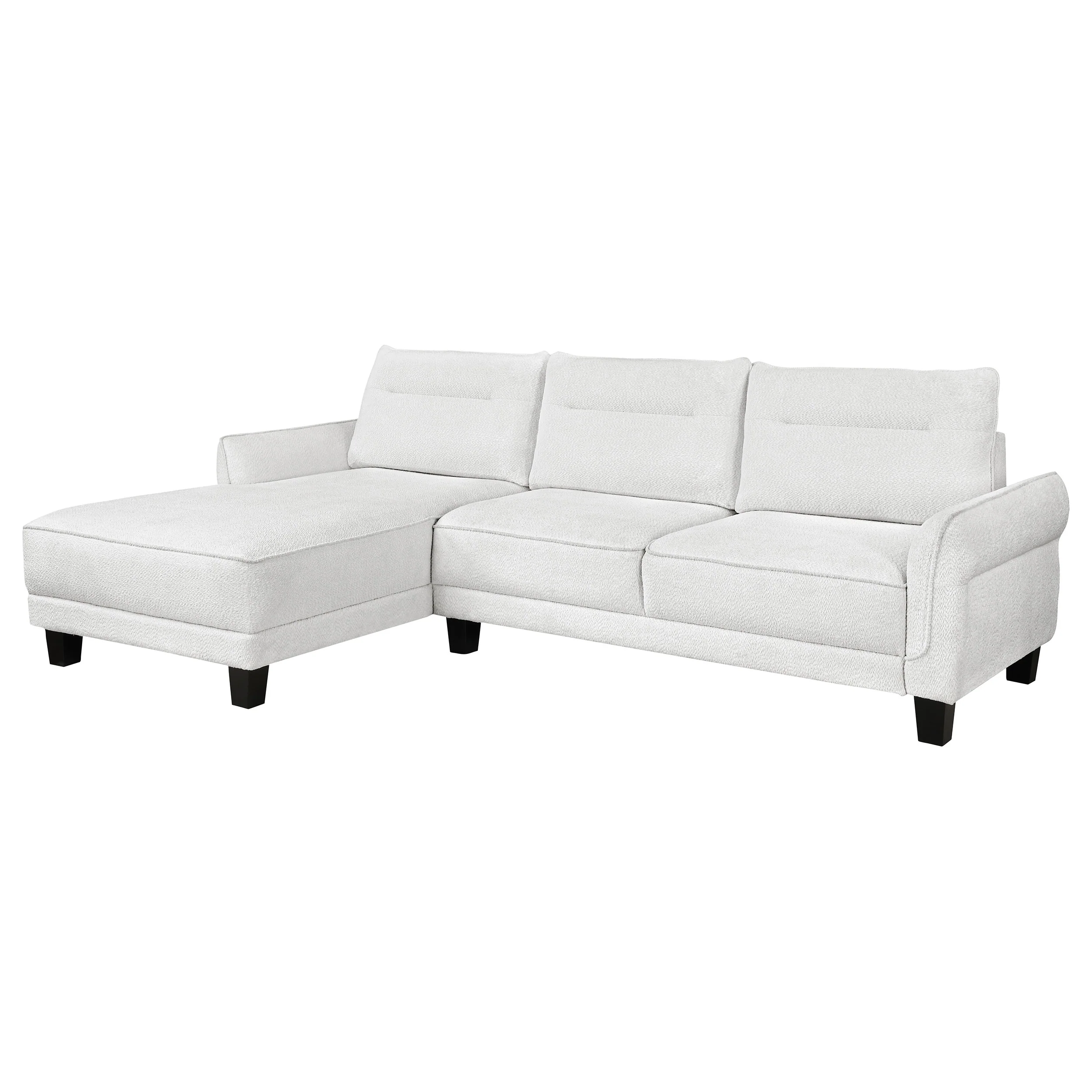 Caspian - Upholstered Curved Arm Chaise Sectional Sofa - Image 37