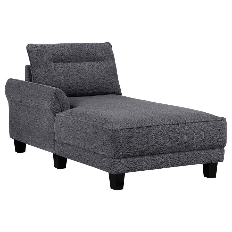 Caspian - Upholstered Curved Arm Chaise Sectional Sofa - Image 6