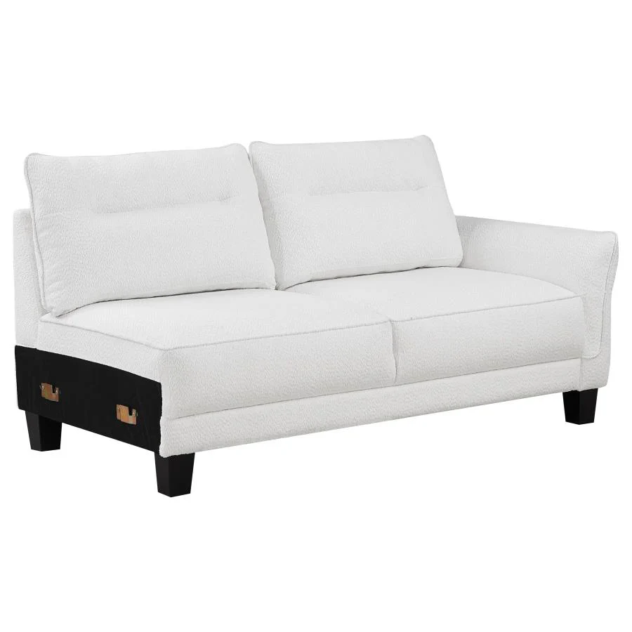Caspian - Upholstered Curved Arm Chaise Sectional Sofa - Image 7