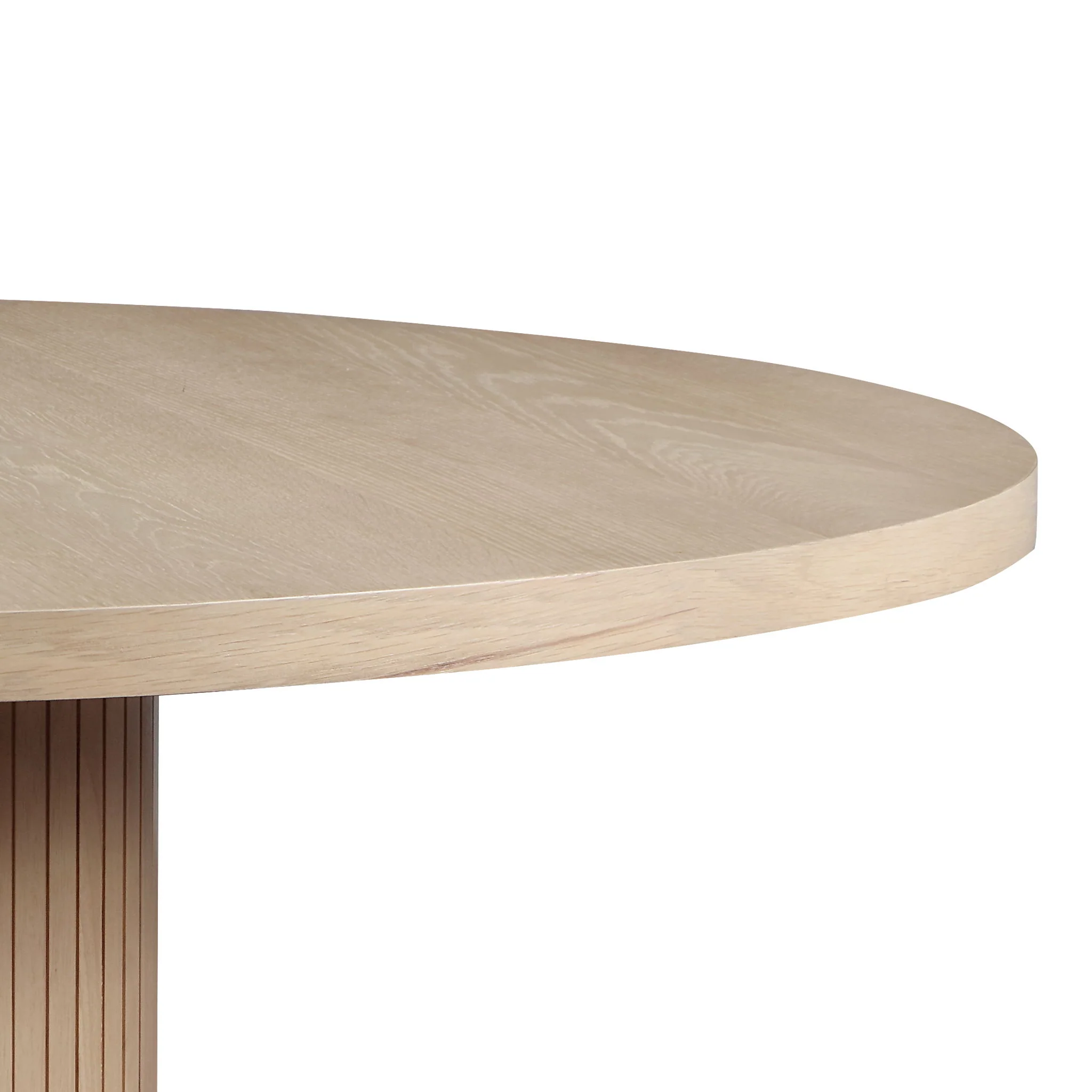Caspian - Wide Dining Table - Oak Finish - Image 5