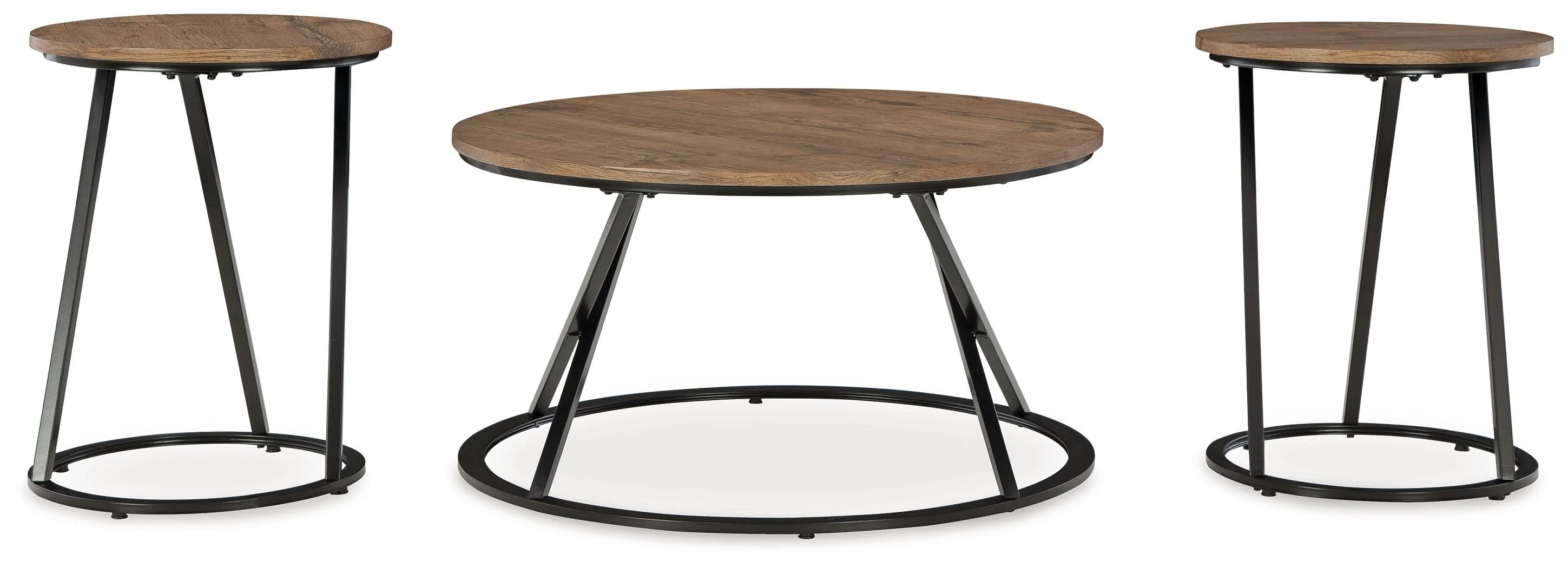 Cassbryn - Occasional Table Set (Set of 3) - Brown / Black - Image 4