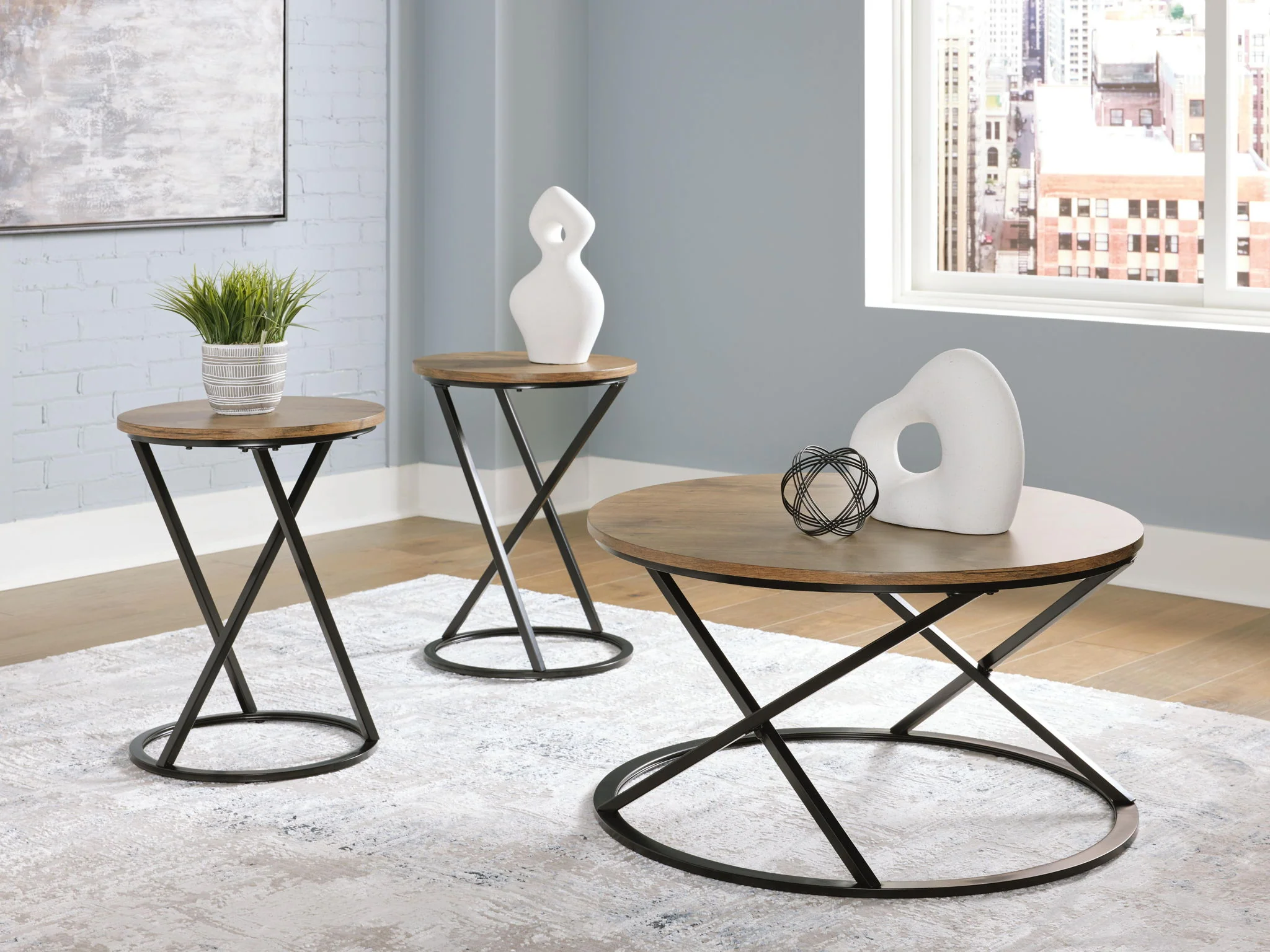 Cassbryn - Occasional Table Set (Set of 3) - Brown / Black - Image 5