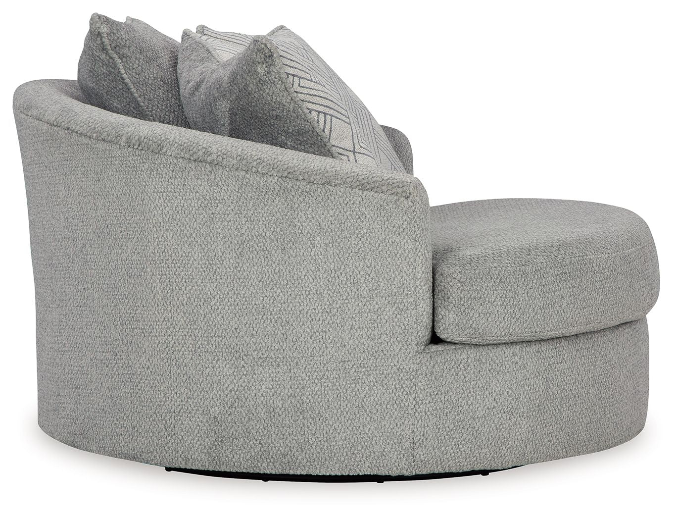 Casselbury - Oversized Swivel Accent Chair - Cement - Image 3