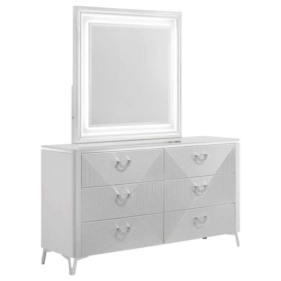 Cassia - 6-Drawer Bedroom Dresser Cabinet - Image 2
