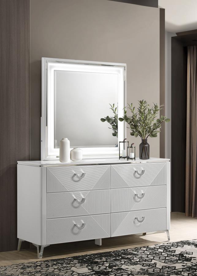 Cassia - 6-Drawer Bedroom Dresser Cabinet - Image 4