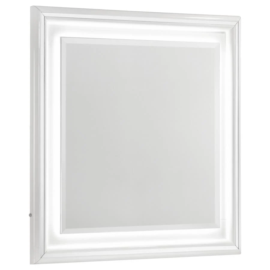 Cassia - Dresser Mirror - White High Gloss