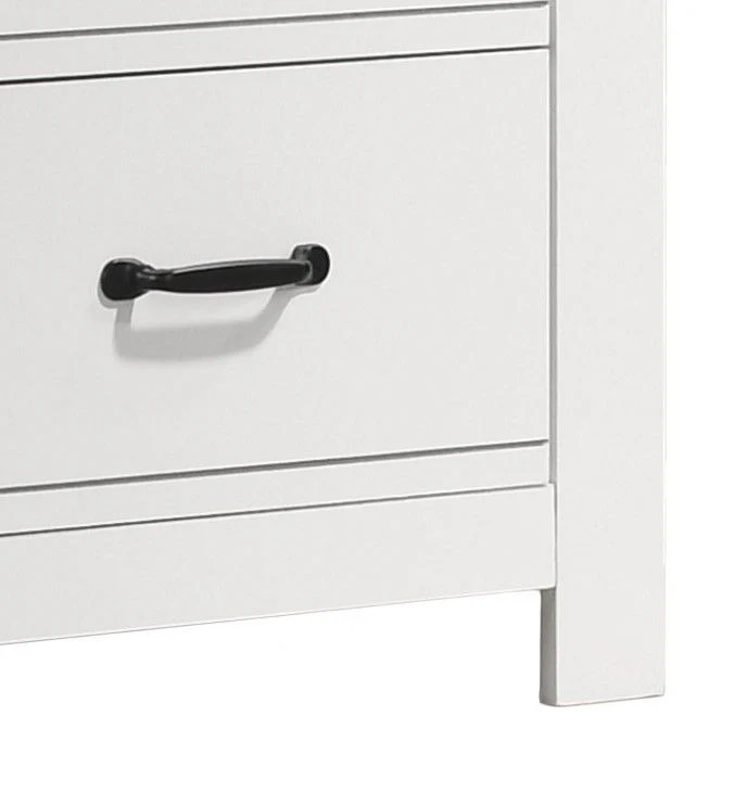 Cassini - 2 Drawer Nightstand Bedside Table - White - Image 2