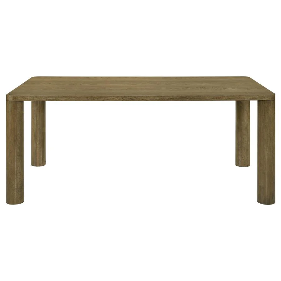 Castlewood - Rectangular Wood Dining Table - Brown Oak - Image 3