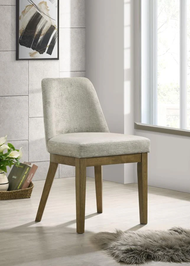 Castlewood - Upholstered Dining Chair (Set of 2) - Brown Oak - Image 2
