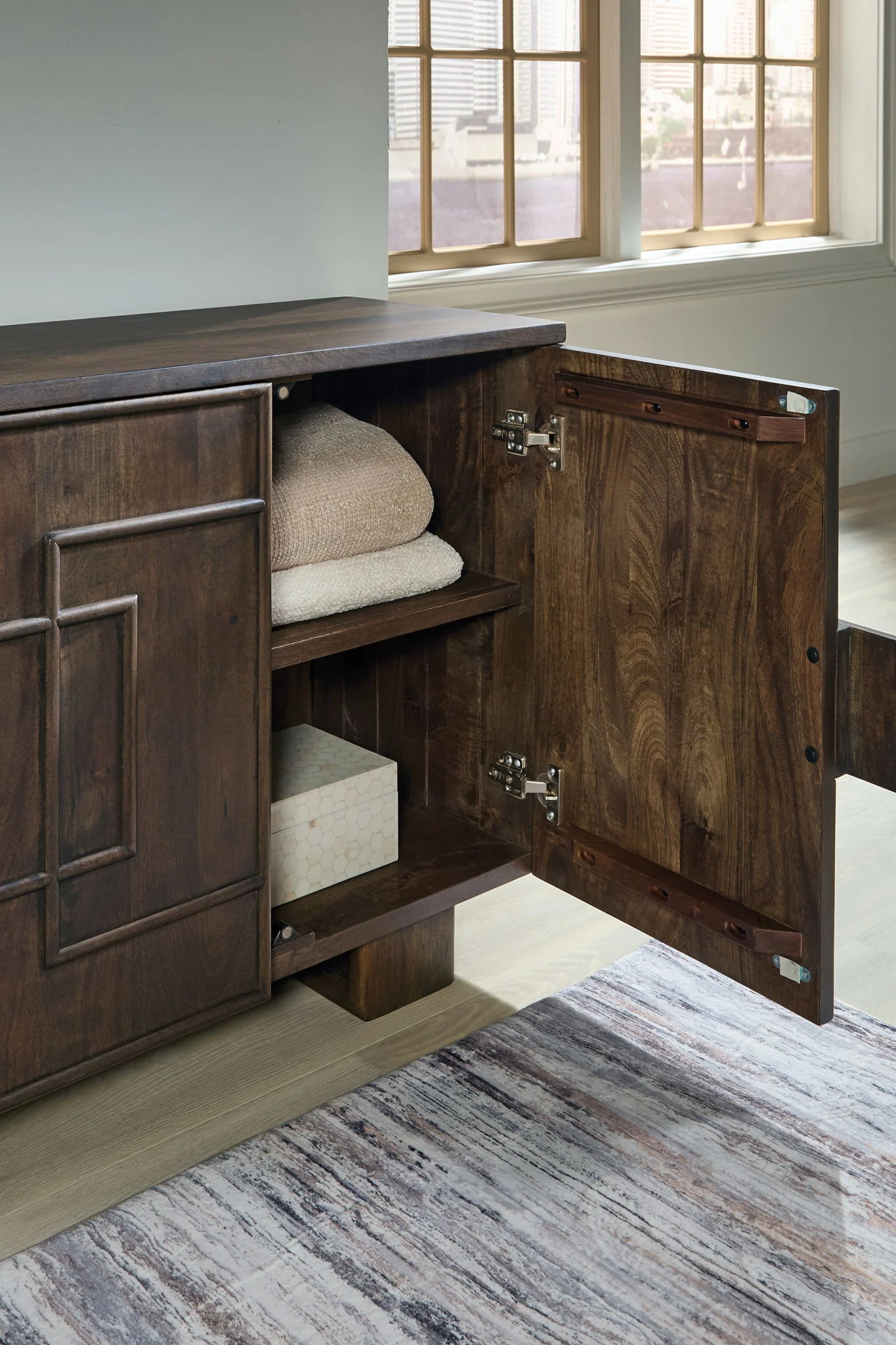 Cato - Accent Cabinet - Dark Brown - Image 4