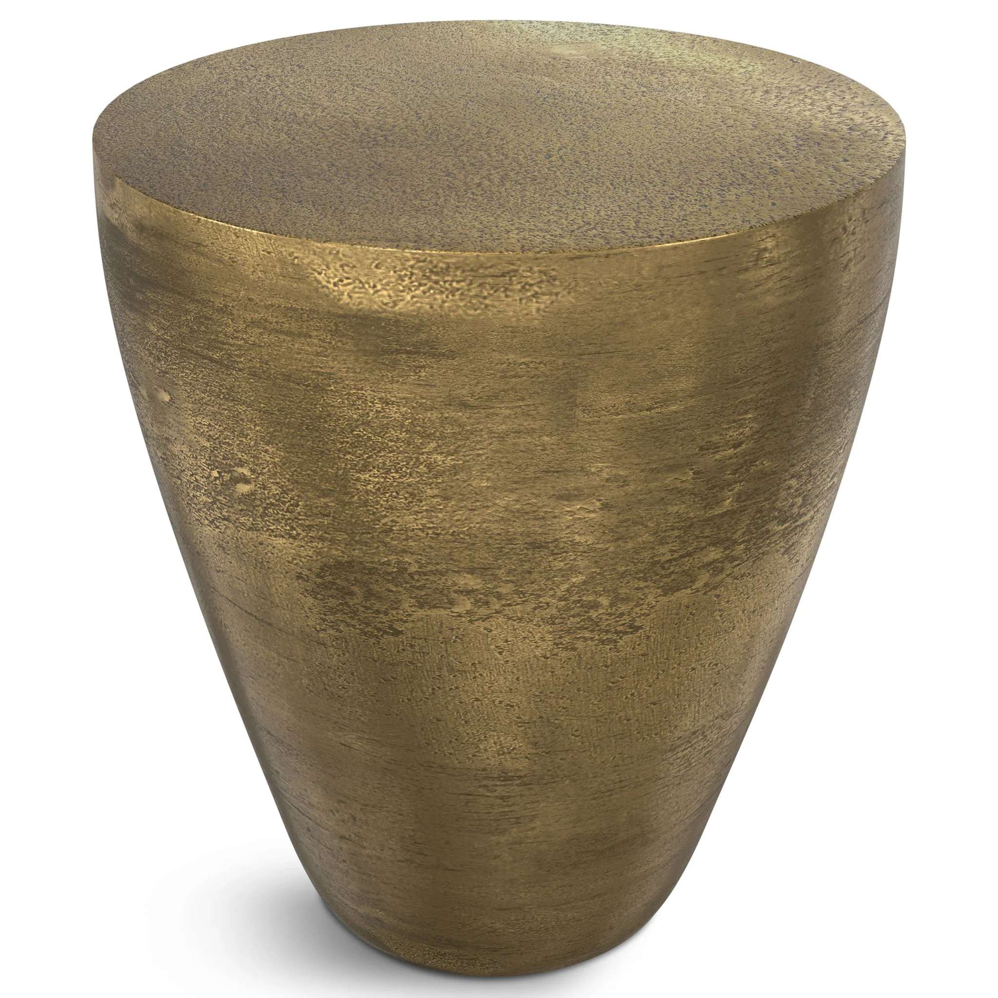 Cavan - Cast Aluminum Side Table - Antique Brass - Image 4